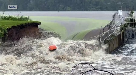 Eastern Wisconsin community evacuated after floodwaters breach dam