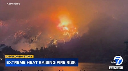Brush fires break out across Southern California amid extreme heat wave
