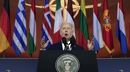 Biden announces new air defenses for Ukraine in NATO summit speech