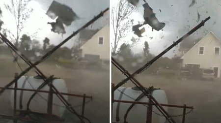 Video Shows Tornado Tearing Off Rooftop in Western New York