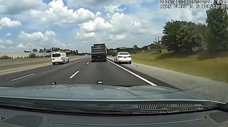 Dump Truck Helps End Police Chase