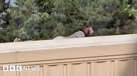 Video shows Trump rally shooter on roof