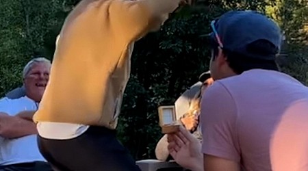 WATCH: Intense game of family charades leads to hilarious proposal