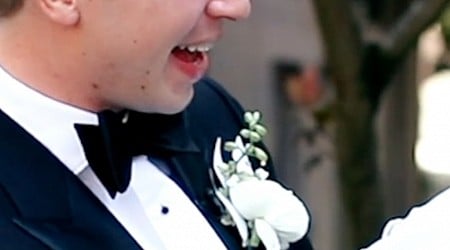 WATCH: Groom and his Dachshund go viral for adorable 1st look surprise at wedding