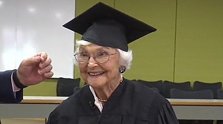83 years later, 105-year-old finally earns master's from Stanford