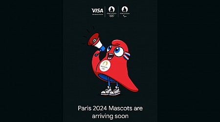 Google Wallet celebrating Paris 2024 Olympic mascots with tap-to-pay