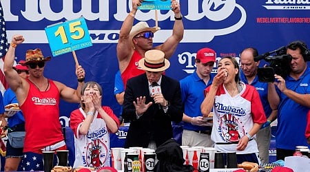 Defending champion Miki Sudo wins women's division of Nathan's hot dog eating contest