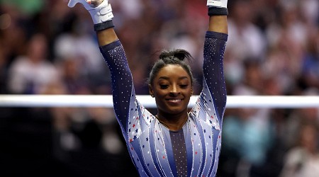 Simone Biles Leads All-Around Competition, Thrills Fans in Day 1 of US Olympic Trials