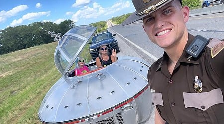 Bizarre UFO-shaped vehicle stopped by police in Oklahoma, Missouri