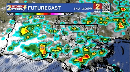 Thursday AM Forecast: Isolated storms sending out rain-cooled air on the 4th of July