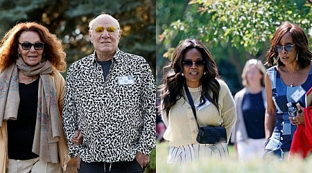 Billionaires and millionaires at Sun Valley showed off the must-have accessory of the summer: colorful sunglasses