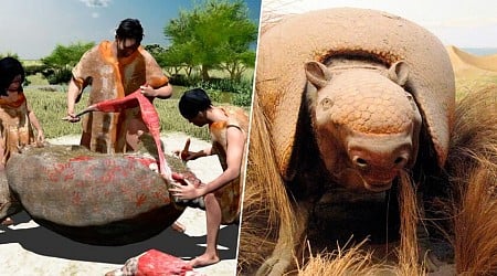 El fósil de un armadillo masacrado en Argentina reescribe la historia de América. Había humanos hace 20.000 años