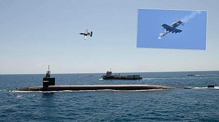 A-10 Warthogs Escort Ballistic Missile Submarine USS Wyoming