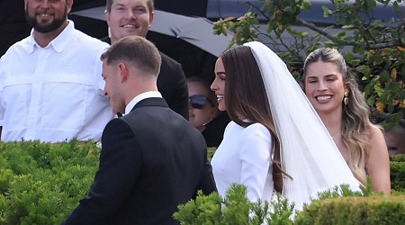 49ers star CMC marries Olivia Culpo in Rhode Island ceremony