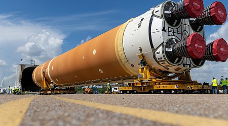 NASA’s mega moon rocket has just begun a 900-mile journey
