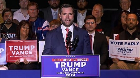 WATCH: JD Vance hits campaign trail as Trump campaign shifts focus to Kamala Harris