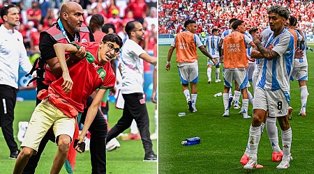 Crowd trouble as Morocco vs Argentina finishes after two-hour delay