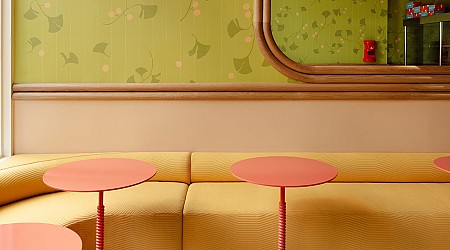 Postcard Bakery Features Bold Color and Pattern Inspired by Retro Japanese Design