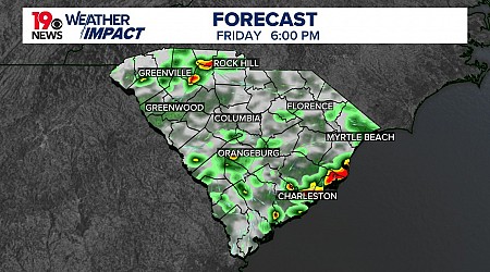 Scattered showers and storms again this afternoon
