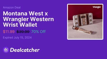 Amazon - Montana West x Wrangler Western Wrist Wallet $11.99
