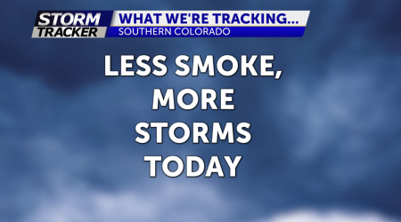 Less Smokey Today, More Storms
