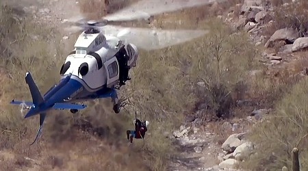 13 hikers, including children, rescued after getting lost on trail amid high heat