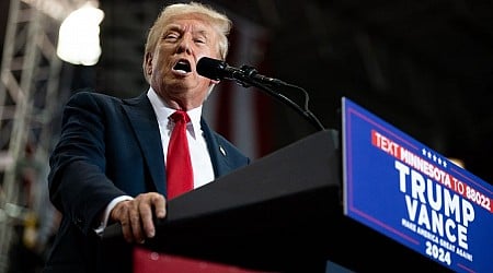 Trump calls Harris a "lunatic," during heated speech at Minnesota rally