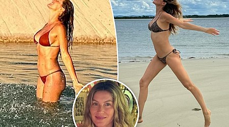 Gisele Bündchen shows her bikini body in Brazil