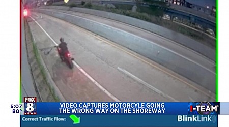 Wrong-way driver on Cleveland, Ohio, Shoreway