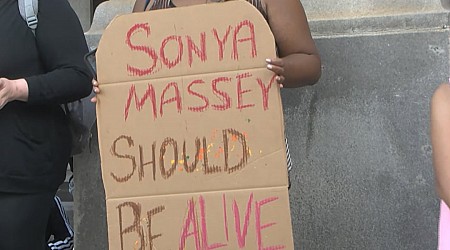 Community members in Savannah host silent march for Sonya Massey