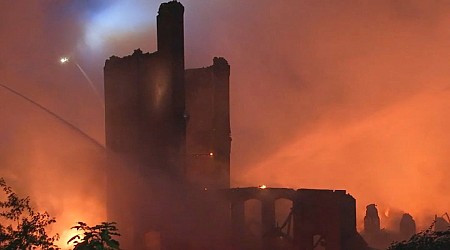 Massive fire engulfs, destroys vacant mill building in RI
