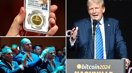Crypto shares surge after Trump emerges as the crypto candidate at world's largest Bitcoin conference