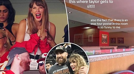 Travis Kelce's Arrowhead Stadium suite updated with nod to Taylor Swift