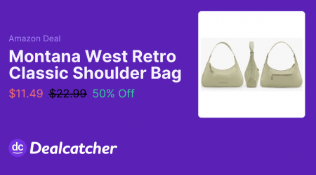 Amazon - Montana West Retro Classic Shoulder Bag $11.49