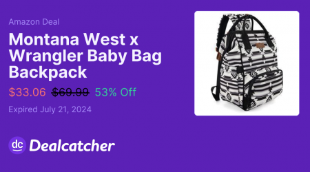 Amazon - Montana West x Wrangler Baby Bag Backpack $33.06