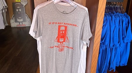 New Mr. Tape T-Shirt Warns of the Consequences of Not Rewinding at Universal Studios Florida