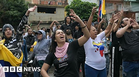 Caracas echoes with loud protests against Venezuela's disputed election result