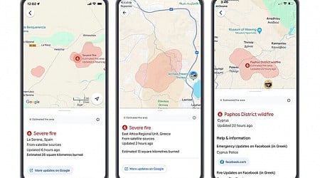 Google Maps es todavía mejor mostrando los incendios forestales en España