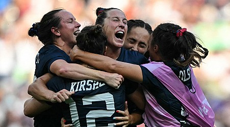 The U.S. women’s rugby sevens team achieves a first — an Olympic medal