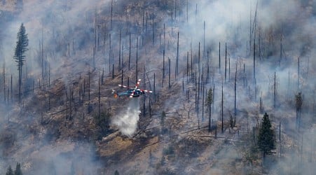 Increasing wind and heat plus risk of thunderstorms expected in fight against California wildfire