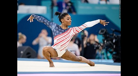 Simone Biles becomes oldest Olympic women's gymnastics champ since 1952.