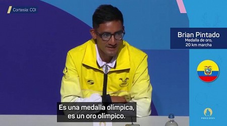 Brian Pintado, oro en 20km marcha para Ecuador: "Valió la pena el sacrificio"