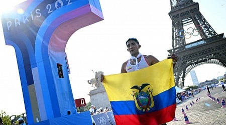 Daniel Pintado gana el oro para Ecuador en marcha de 20 km en los JJ.OO. París 2024; Brasil y España completaron el podio