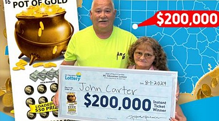 Fortune cookie inspires N.C. man's $200,000 lottery win