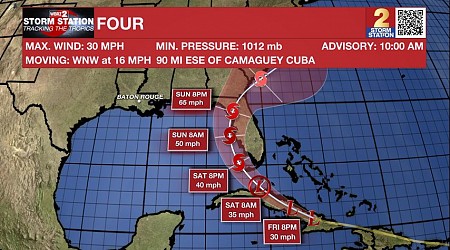 Tropical Storm advisories issued along coast of Florida ahead of Potential Tropical Cyclone Four