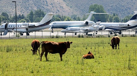 Private jets are taking over a small-town Idaho airport for the annual 'summer camp for billionaires'