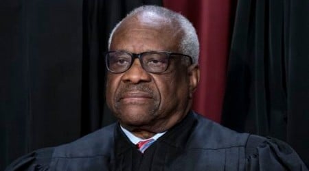 Justice Clarence Thomas took undisclosed 2010 trip with GOP megadonor, Democratic senator finds