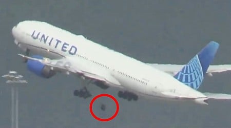 Wheel Falls Off Boeing Plane in Mid-Air