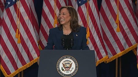 WATCH: Kamala Harris holds 1st campaign rally since Biden's withdrawal