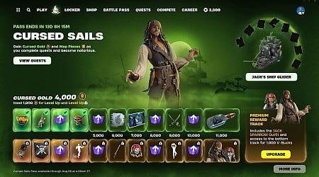 Fortnite Cursed Sails: How to get both Jack Sparrow skins